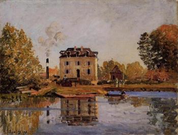阿爾弗萊德 西斯萊 Factory in the Flood, Bougival 阿爾弗萊德 西斯萊 Factory in the Flood, Bougival